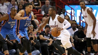 Next Story Image: Wade's free throws lift Heat past Thunder in back-and-forth game